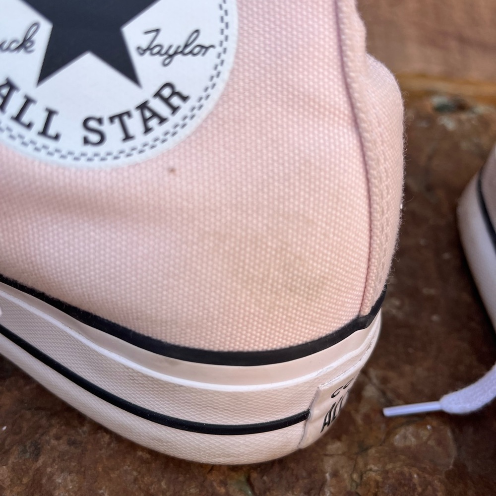 Converse Classic High-Top Platform Canvas Sneakers - Pink - Sz 7 - Picture 11 of 15